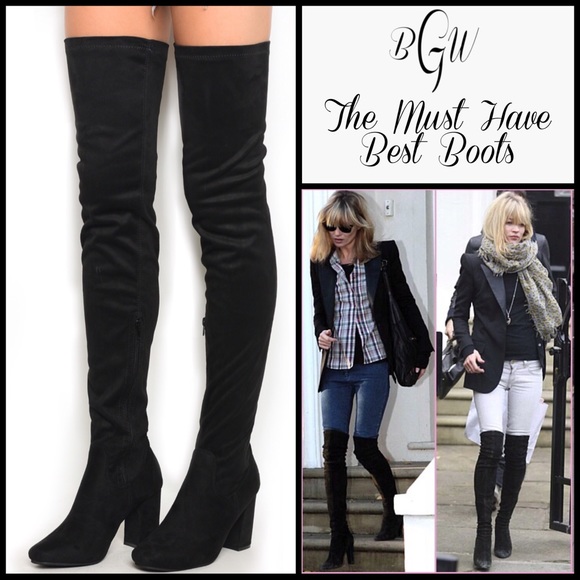😍🎉HP🎉5🌟Faux Suede Thigh High Boots - Picture 2 of 6